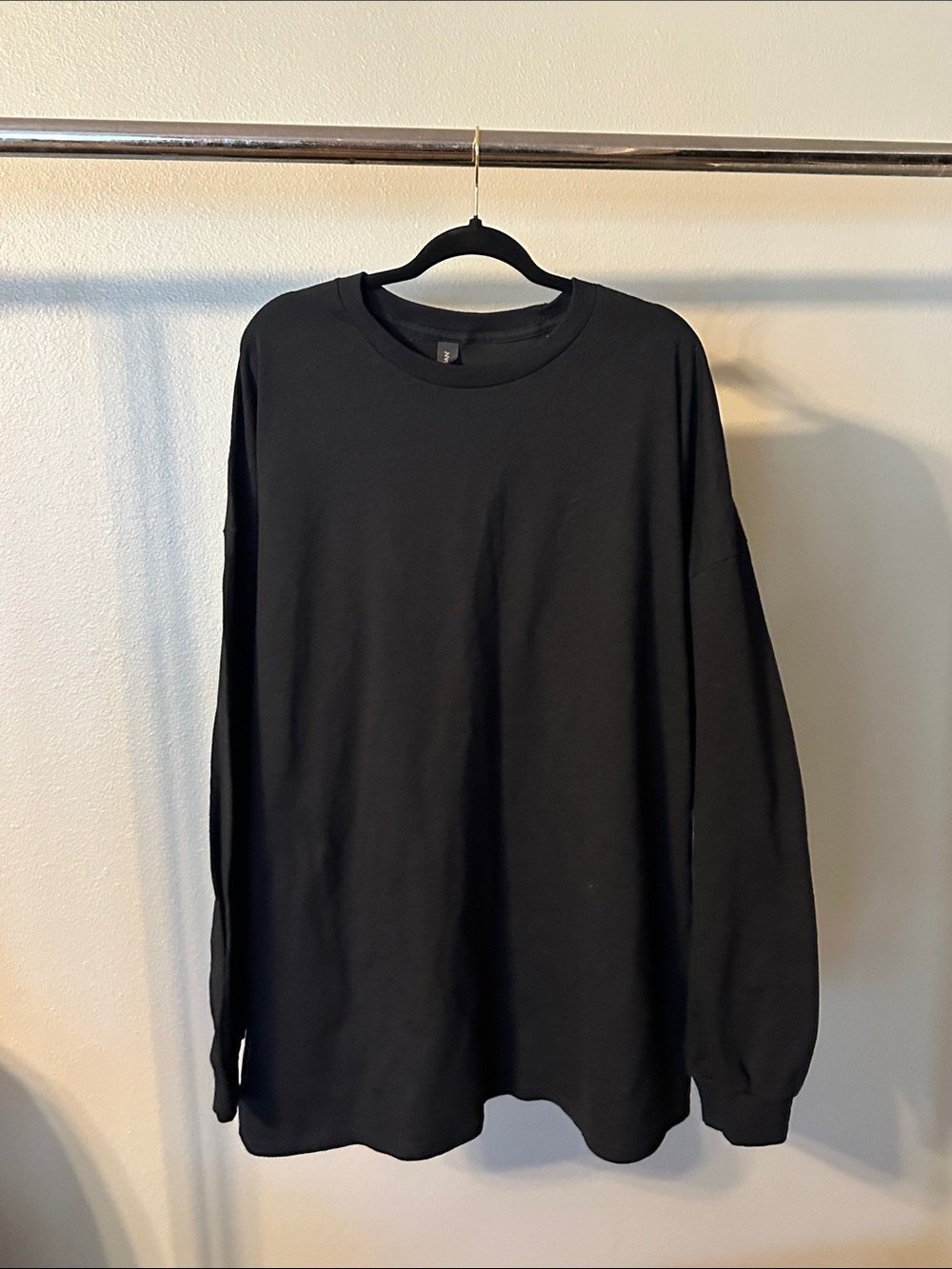 Gildan Black Long Sleeve Crewneck Tee